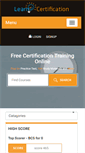 Mobile Screenshot of learncertification.com