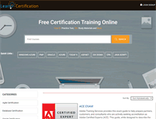 Tablet Screenshot of learncertification.com